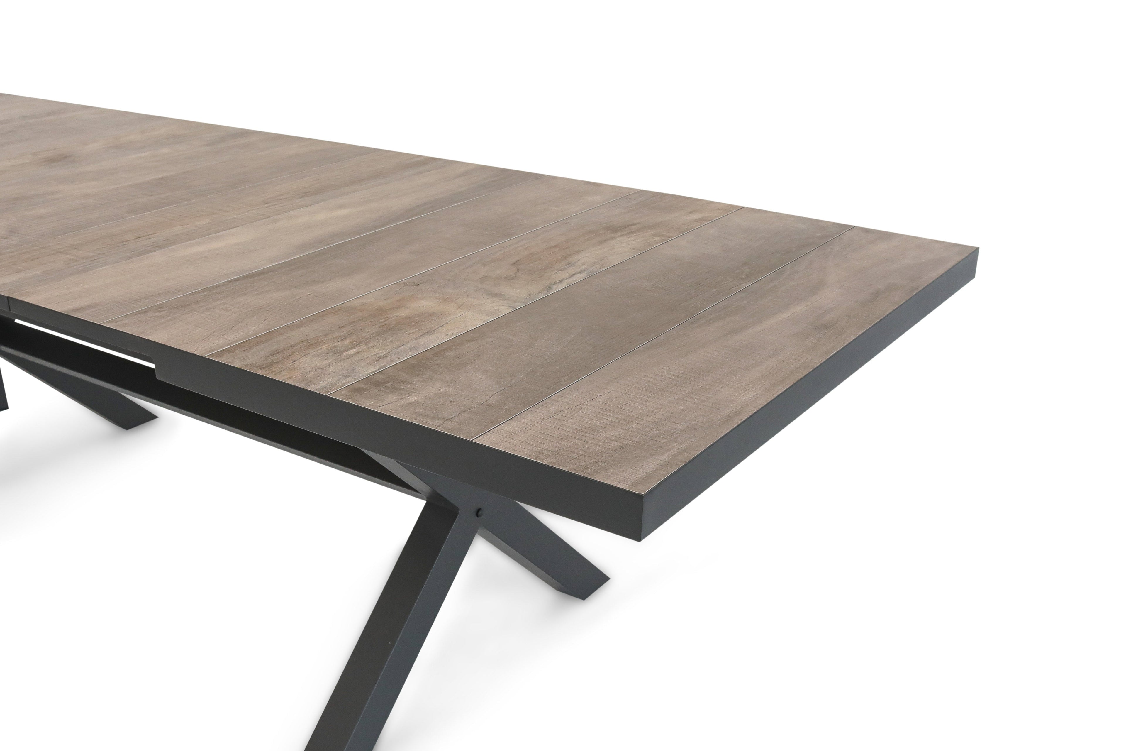 'Charcoal Extension Table 201 to 261cm