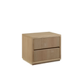 'Ashlyn 2 Drawer Bedside Table - Natural