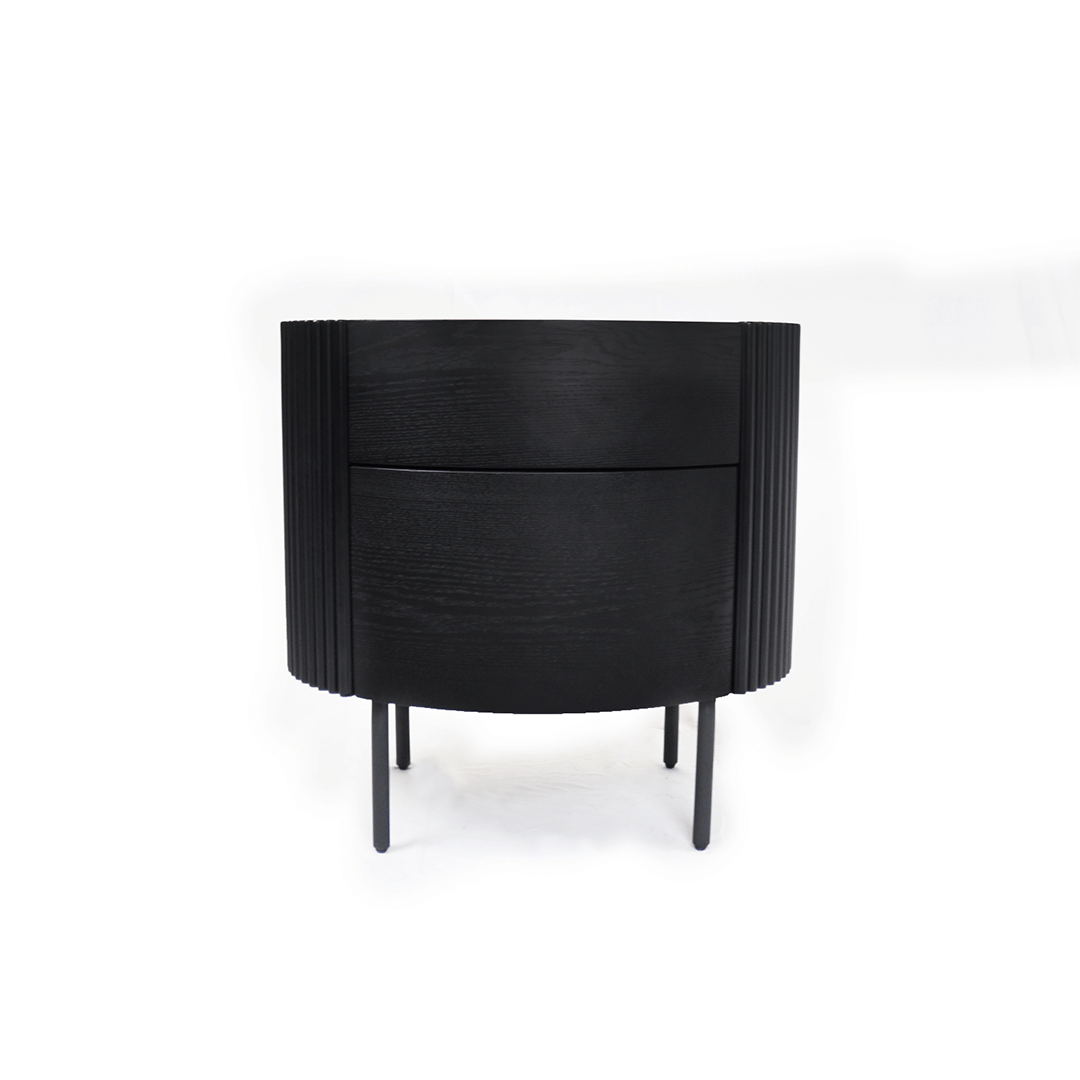 Lantina Side Table - Black Oak